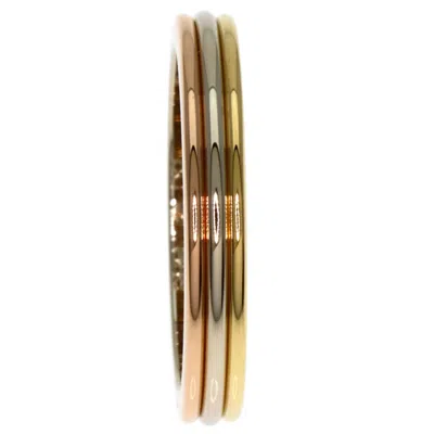 Pre-owned Cartier Pink White Yellow Band Ring () In Multi