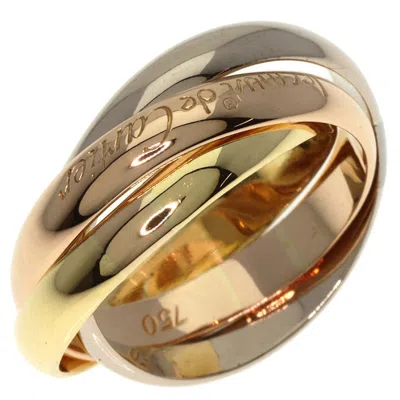 Pre-owned Cartier Trinity Pink White Yellow Band Ring () In Multi