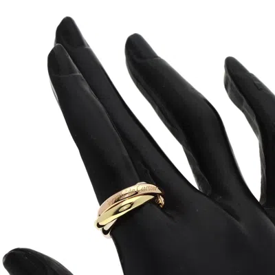 Pre-owned Cartier Trinity Pink White Yellow Band Ring () In Multi