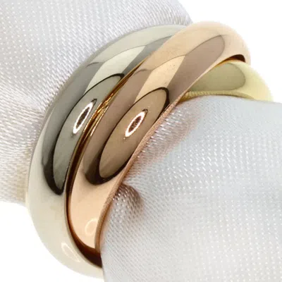 Pre-owned Cartier Trinity Pink White Yellow Band Ring () In Multi
