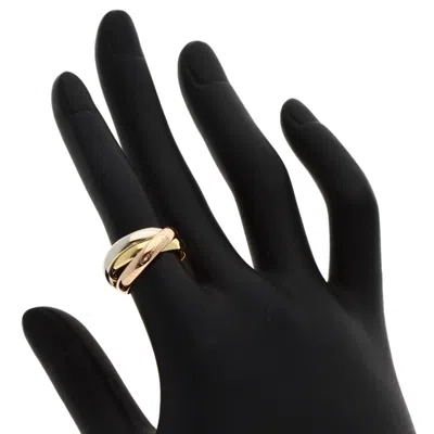 Pre-owned Cartier Trinity Pink White Yellow Band Ring () In Multi