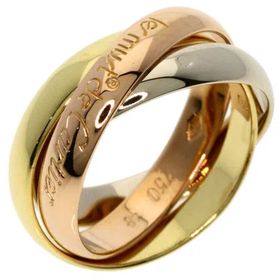 Pre-owned Cartier Trinity Pink White Yellow Band Ring () In Multi