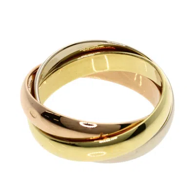 Pre-owned Cartier Trinity Pink White Yellow Band Ring () In Multi