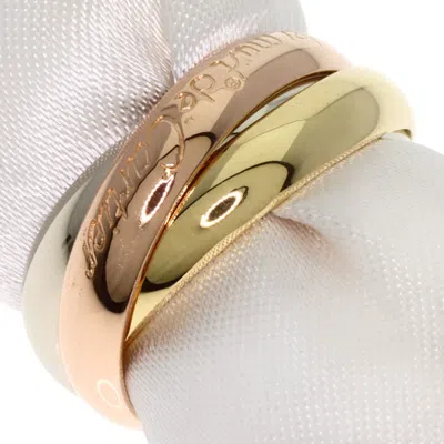 Pre-owned Cartier Trinity Pink White Yellow Band Ring () In Multi
