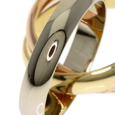 Pre-owned Cartier Trinity Pink White Yellow Band Ring () In Multi