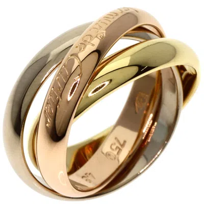 Pre-owned Cartier Trinity Pink White Yellow Band Ring () In Multi