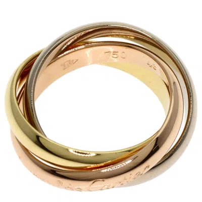 Pre-owned Cartier Trinity Pink White Yellow Band Ring () In Multi