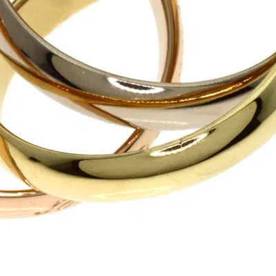 Pre-owned Cartier Trinity Pink White Yellow Band Ring () In Multi