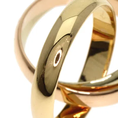 Pre-owned Cartier Trinity Pink White Yellow Band Ring () In Multi