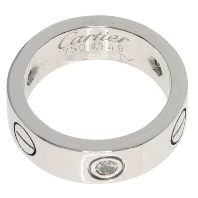 Pre-owned Cartier White Gold White Gold (18k) Band Ring ()