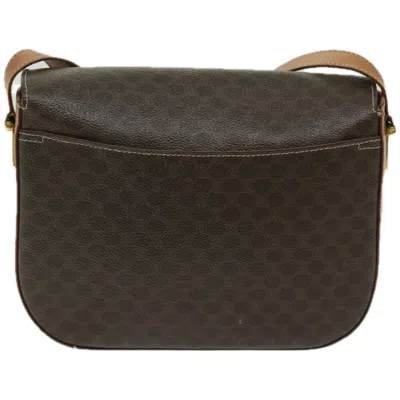 Pre-owned Celine Céline Macadam Brown Canvas Shoulder Bag ()