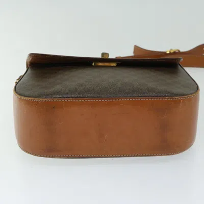 Pre-owned Celine Céline Macadam Brown Canvas Shoulder Bag ()