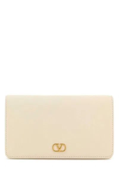 Valentino Mini Vlogo Signature Logo-plaque Shoulder Bag In Neutral