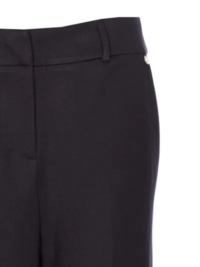 Liu •jo Button-cuffed Tailored Trousers In Purple