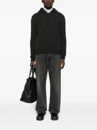 Tagliatore Dark Grey Sweater In Gray