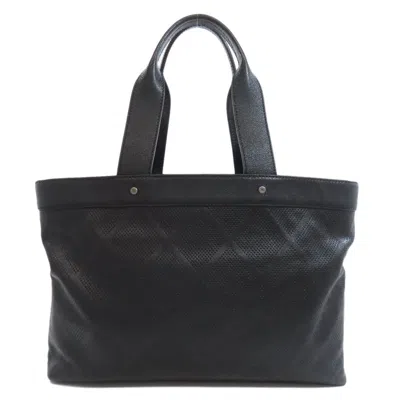 Pre-owned Chanel Black Leather Tote Bag ()