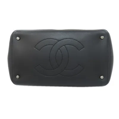 Pre-owned Chanel Black Leather Tote Bag ()