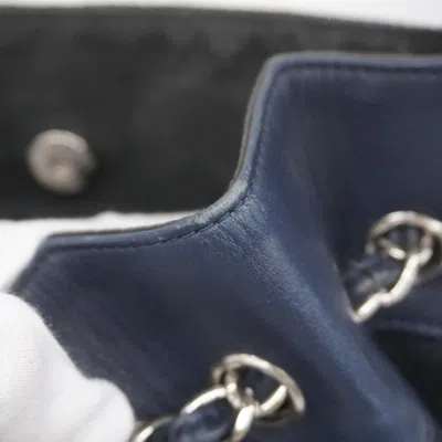 Pre-owned Chanel Navy Canvas Shoulder Bag ()