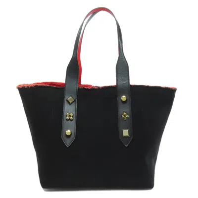 Pre-owned Christian Louboutin Black Multi-color Canvas Tote Bag ()