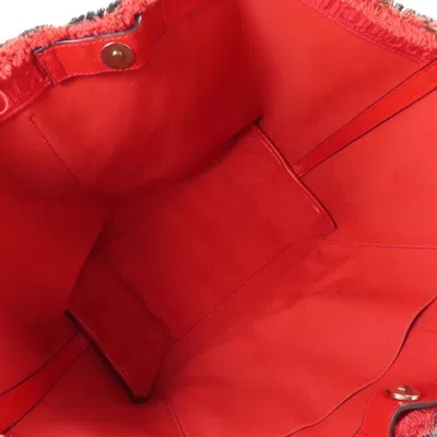 Pre-owned Christian Louboutin Black Multi-color Canvas Tote Bag ()