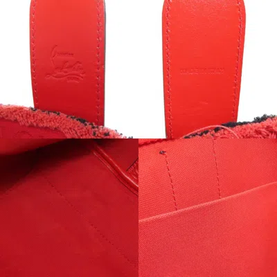 Pre-owned Christian Louboutin Black Multi-color Canvas Tote Bag ()