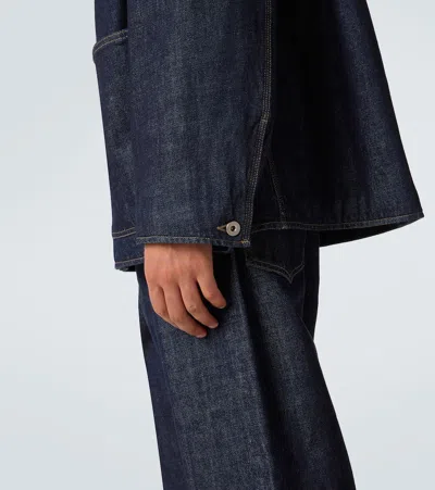Jil Sander Denim Jacket With Chest Pockets And Collared Neck In Blue