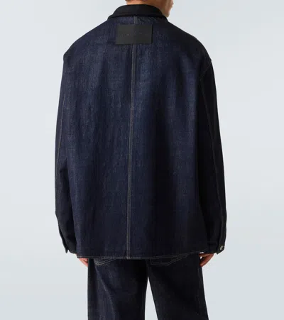 Jil Sander Denim Jacket With Chest Pockets And Collared Neck In Blue