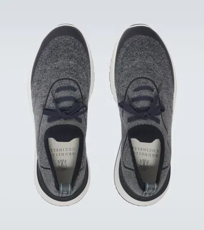 Brunello Cucinelli Sneakers In Blue