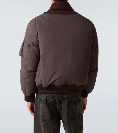 Sacai Wool Puffer Jacket In Multi