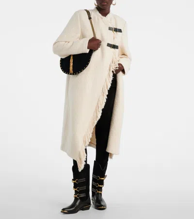 Isabel Marant Decorative Buckle Mid-calf Leather Boots In Black