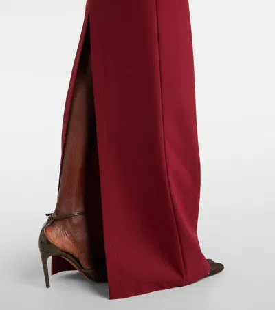 Nensi Dojaka V-wire Bra Maxi Dress In Red