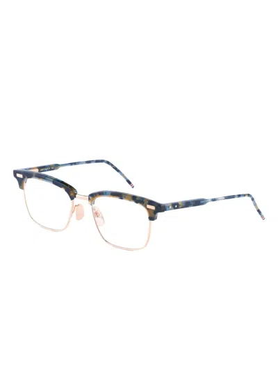 Thom Browne Tortoiseshell Square-frame Glasses In Multi