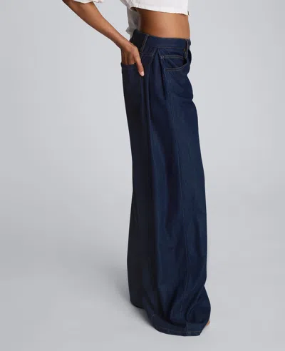 Kenneth Cole Drapey Denim Wide Leg Pant In Multi