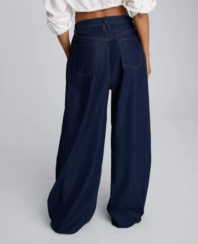 Kenneth Cole Drapey Denim Wide Leg Pant In Multi