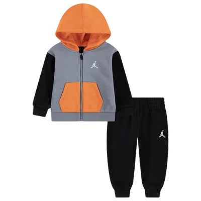 Jordan Boys Preschool   Brooklyn Fleece Full Zip Set In Black