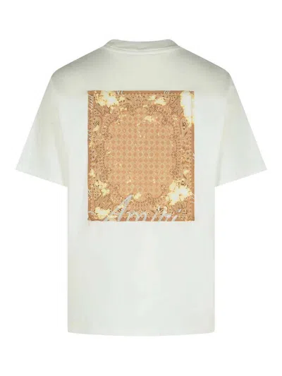 Amiri Graphic Print Back Cotton T-shirt In White