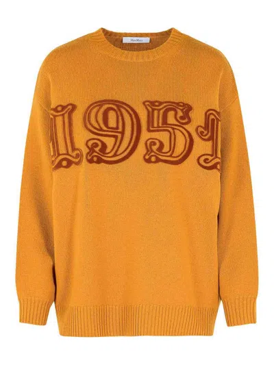 Max Mara Fido Wool And Cashmere Sweater In Brown