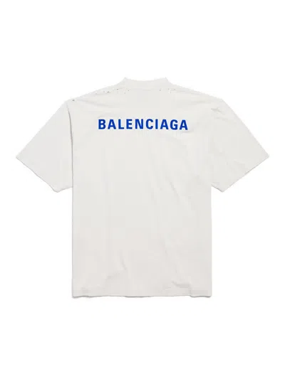 Balenciaga Back T-shirt Medium Fit In White