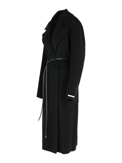 Sportmax Black Abbot Coat In Black