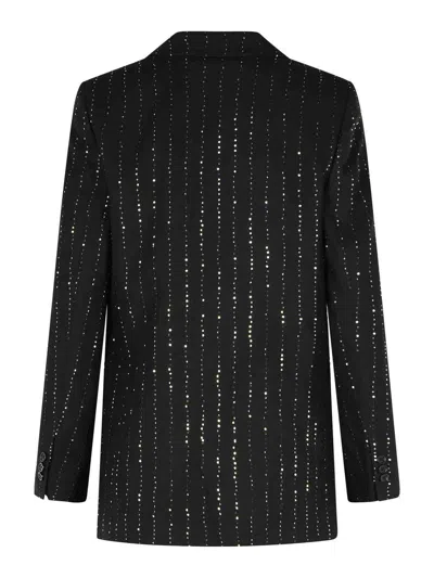 Philipp Plein Sequin Embellished Boyfriend Fit Blazer In Black