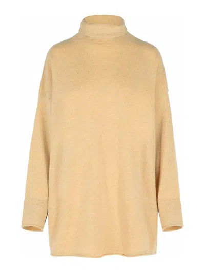 Max Mara Oder Beige Cashmere Turtleneck Sweater In Brown