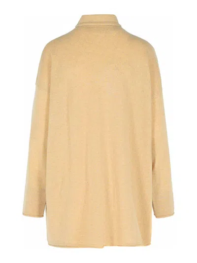 Max Mara Oder Beige Cashmere Turtleneck Sweater In Brown