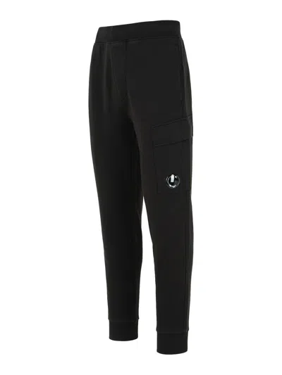 C.p. Company C.p.company Jogging Pants With Logo In Black