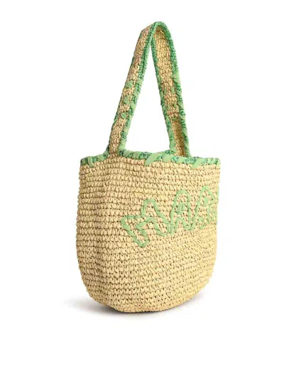 Marni Borsa Shopping In Rafia  Donna In Sand
