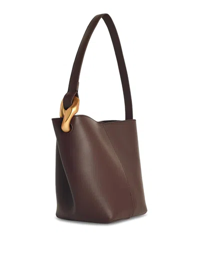 Jw Anderson J. W. Anderson The Jwa Corner Small Bucket In Brown