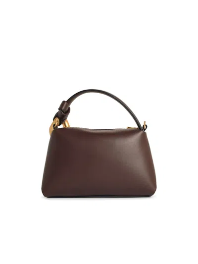 Jw Anderson J.w. Anderson Brown Leather Small Jwa Corner Handbag In Brown
