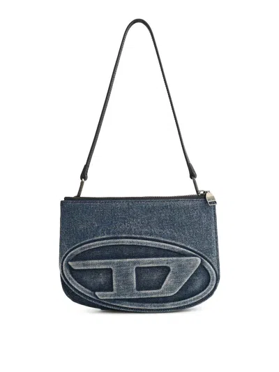 Diesel '1dr Twin' Denim Bag In Blue