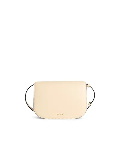 Furla Mini Crossbody Bag 'sfera' Structured Shape In White
