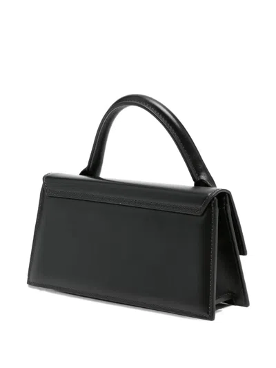 Jacquemus The Chiquito Leather Tote Bag In An Elongated Design In Black