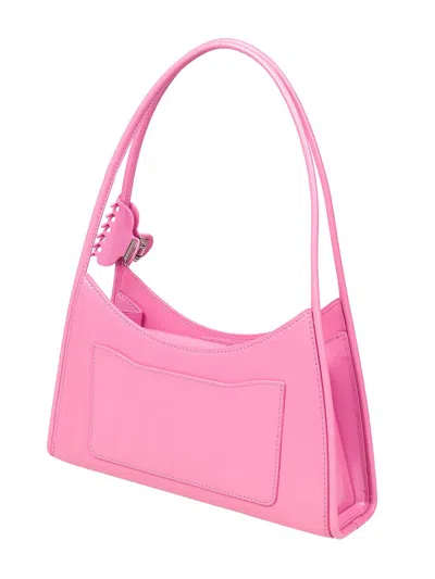 Marc Jacobs The Claw Clip Shoulder Bag In Brushed Leather Color Pink In Nude